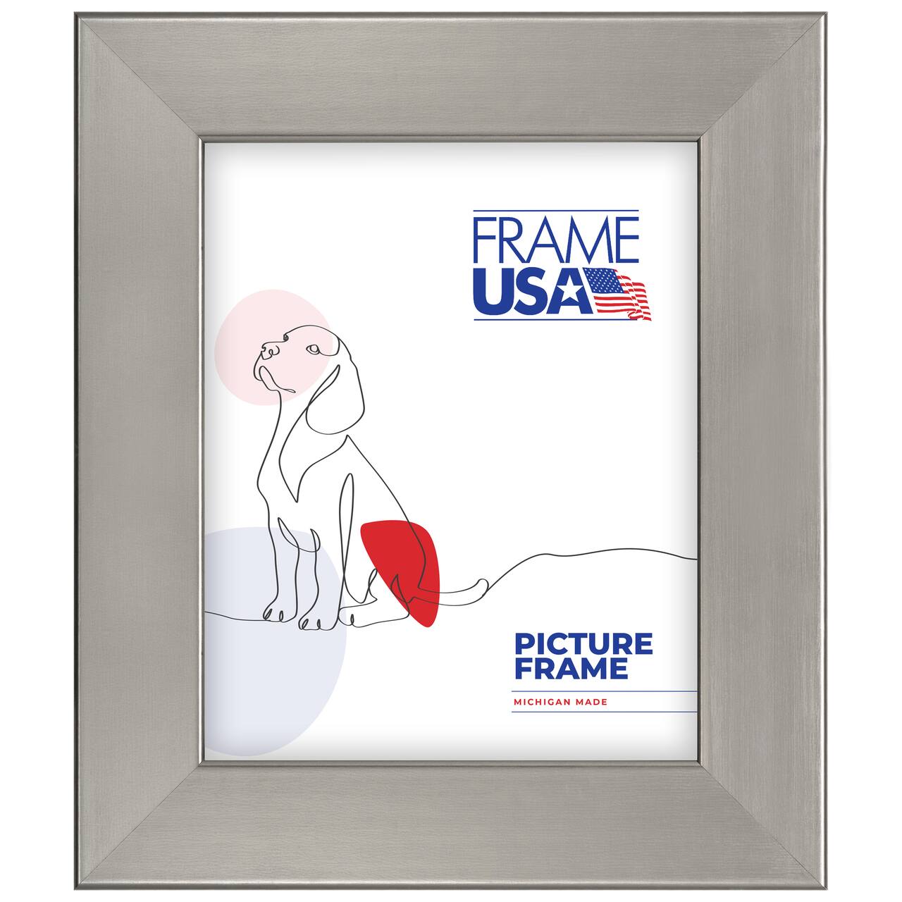 Frame USA Stainless Silver Single Image Picture Frame